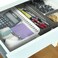 Glad Plastic Storage Basket Set Multipurpose Drawer Trays Kitchen Pantry Containers and Bathroom Bins 6 Pack Medium Organizers White