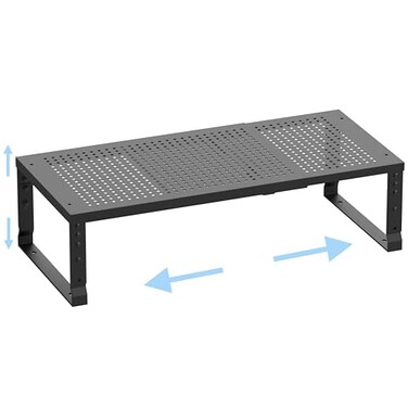 Ipotive Expandable Adjustable Stackable Kitchen OrganizerPantry Storage Shelves Racksfor cabinets Shelf Kitchens countertops bathroomsRV1PackBlackMedium