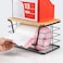 ALOCEO Extra Large Trash Bag Holder Dispenser With Bamboo Top Wall Mounted Garbage Bag Dispenser Roll Holder for Kitchen Laundry Room Organization