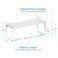 X-cosrack 155 to 255 Inch Expandable Kitchen Cabinet Organizer Shelf 30 LBS Heavy Duty Stackable Kitchen Counter Storage Shelves Organizers 2 Pack Adjustable Small Storage Shelf Rack For Cabinet Cupbo