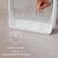 YouCopia SipStation Hydration Caddy Hydration Packet Storage Adjustable Electrolyte Powder Organizer Speckled White