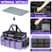 ZIOZERTT Cleaning Caddy BagExtra Large Cleaning Supplies Organizer with Handle for HousekeepersPurple