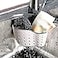 Elegantcharm EC ELEGANTCHARM Kitchen Sink Caddy Sponge Holder Silicone Plastic Soap Holder Hanging Ajustable Strap Faucet Caddy with Drain Holes for Drying