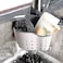 Elegantcharm EC ELEGANTCHARM Kitchen Sink Caddy Sponge Holder Silicone Plastic Soap Holder Hanging Ajustable Strap Faucet Caddy with Drain Holes for Drying