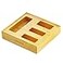 SpaceAid Bag Storage Organizer for Kitchen Drawer Bamboo Organizer Compatible with Gallon Quart Sandwich and Snack Variety Size Bag 1 Box 4 Slots Natural 2 High