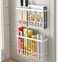 EigPluy 2 Piece Kitchen Cabinet Door Storage BoxSelf Adhesive Wall Mounted Storage BoxesWardrobeBathroomRefrigerator Small Items Organizer Storage Box White