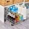 LTD Commodities MSR Imports Expandable Rolling Metal Storage BasketHome and Kitchen Storage SolutionSilver