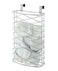 SunnyPoint Over Cabinet Kitchen Storage Organizer Holder or Basket Hang Over Cabinet Doors in KitchenPantry Holds up to 50 Plastic Shopping Bags SILVER