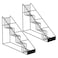 mustry Coffee Syrup Rack for Coffee Bar Accessories Coffee Syrup Holder Fits with Torani and Monin Syrup Coffee Bar Organizer Holds 4 Bottles 2 Pack