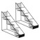 mustry Coffee Syrup Rack for Coffee Bar Accessories Coffee Syrup Holder Fits with Torani and Monin Syrup Coffee Bar Organizer Holds 4 Bottles 2 Pack