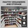 ClearSpace Clear Plastic Storage Bins Pantry Organizers Storage Containers Cabinet Organizer Home Organization Must Haves for Kitchen Laundry Room Office Closet Garage Freezer