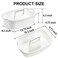 TOPZEA 2 Pack Cleaning Supplies Caddy Large Plastic Cleaning Supply Organizer Bucket with Handle Portable Housekeeping Shower Tote Caddy Under Sink Tool Storage Baskets for Dorm Bathroom Household
