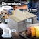 FREEZER SANITY The Original Chest Freezer Organizer Bins Stackable Storage Organizers Deep Freezer Dividers Handles HeavyDuty Waterproof 2 Pack Large 19x14x9