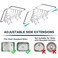 NiHome Extendable Arm Stainless Steel Kitchen Sink Corner Caddy Easy Install SpaceSaving Adjustable Sponge Holder NonSlip RustResistant for Brushes Soap Sponges Silver