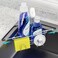 NiHome Extendable Arm Stainless Steel Kitchen Sink Corner Caddy Easy Install SpaceSaving Adjustable Sponge Holder NonSlip RustResistant for Brushes Soap Sponges Silver