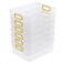 Callyne 6Pack Clear Plastic Pantry Organizer Bins Clear Storage Bins for Organizing