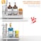 Cisily Sponge Holder for Kitchen Sink Sink Caddy Organizer with High Brush Holder Kitchen Countertop Organizers and Storage Essentials Rustproof 304 Stainless Steel Silver 1062