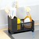 SuoXing Rustproof Kitchen Sink Organizer for CountertopMultifunctional Sink Organizer Caddy OrganizationScrub Brush and Sponge HolderPlastic Sink Storage RackSponge Drain RackDish Soap DispenserBlack