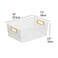CadineUS 4pack Clear Pantry Storage Bin Box Plastic Organizer Bin for Fridge kitchen