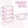 GAOKASE 4 Pcs Stackable Wire Baskets for Pantry Organizers and StorageVegetable Fruit Basket for CountertopKitchen Storage Metal BasketsProduce Potato Onion Storage Binpink