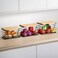 ALOCEO 3 Pack Stackable Storage Bins with Lids Stainless Steel Trash Bag Dispenser Roll Holder for for Kitchen Sink Laundry Pantry Organizer and Storage