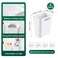 senylanhxy 4 Pack Cabinet Door Organizer Self Adhesive Wall Mount Storage Bins No Drilling Food Grade ABS plastic for Kitchen Bathroom Refrigerator Wardrobe Under Sink Desktop Sundries