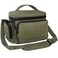 opux Tactical Lunch Box for Men Insulated Lunch Bag Leakproof Soft Military Cooler with Reinforced MOLLE Webbing Patch Panel Heavy Duty Lunchbox Pail for Work Construction Olive Medium 10 Cans