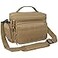 opux Tactical Lunch Box for Men Insulated Lunch Bag Leakproof Soft Military Cooler with Reinforced MOLLE Webbing Patch Panel Heavy Duty Lunchbox Pail for Work Construction Tan Medium 10 Cans
