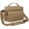 opux Tactical Lunch Box for Men Insulated Lunch Bag Leakproof Soft Military Cooler with Reinforced MOLLE Webbing Patch Panel Heavy Duty Lunchbox Pail for Work Construction Tan Medium 10 Cans