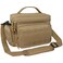 opux Tactical Lunch Box for Men Insulated Lunch Bag Leakproof Soft Military Cooler with Reinforced MOLLE Webbing Patch Panel Heavy Duty Lunchbox Pail for Work Construction Tan Medium 10 Cans