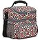 FlowFly Double Layer Cooler Insulated Lunch Bag Adult Lunch Box Large Tote Bag for Men Women With Adjustable StrapFront Pocket and Dual Large Mesh Side PocketsFloral