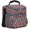 FlowFly Double Layer Cooler Insulated Lunch Bag Adult Lunch Box Large Tote Bag for Men Women With Adjustable StrapFront Pocket and Dual Large Mesh Side PocketsFloral