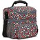 FlowFly Double Layer Cooler Insulated Lunch Bag Adult Lunch Box Large Tote Bag for Men Women With Adjustable StrapFront Pocket and Dual Large Mesh Side PocketsFloral