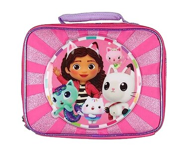 AI ACCESSORY INNOVATIONS Gabbys Dollhouse Kids Lunch Box Pandy Paws and Kitty Friends Insulated Lunch Bag 10