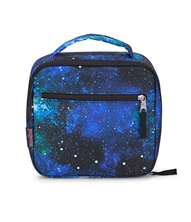 JanSport Lunch Break Insulated Cooler Bag Leakproof Picnic Tote Cyberspace Galaxy
