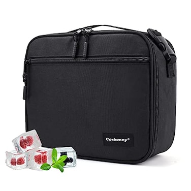 Cerbonny Cooler Lunch Box with Detachable Ice Packs Freezable Insulated Cooler Bag for SchoolWork