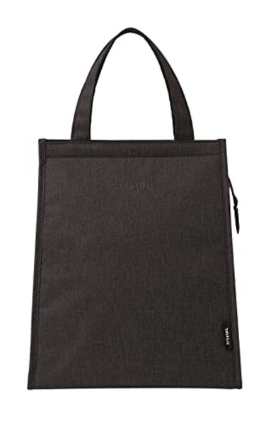 Iriviel Black Lunch Bag for Men Insulated Safe Material 108H x 9L x 55W