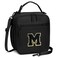 CLOUDWINGS Initial Insulated Lunch Bag for Boys Kids Back to School Gift Reusable Leakproof Lunch Box with Adjustable Strap for School Daycare Travel PicnicBlackM