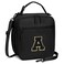 CLOUDWINGS Initial Insulated Lunch Bag for Boys Kids Back to School Gift Reusable Leakproof Lunch Box with Adjustable Strap for School Daycare Travel PicnicBlackA