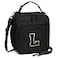 CLOUDWINGS Initial Insulated Lunch Bag for Boys Kids Back to School Gift Reusable Leakproof Lunch Box with Adjustable Strap for School Daycare Travel PicnicBlackL