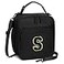 CLOUDWINGS Initial Insulated Lunch Bag for Boys Kids Back to School Gift Reusable Leakproof Lunch Box with Adjustable Strap for School Daycare Travel PicnicBlackS