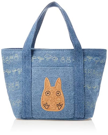 Skater KBCO3 Denim My Neighbor Totoro Ghibli Insulated Bag with Cork Pocket