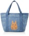 Skater KBCO3 Denim My Neighbor Totoro Ghibli Insulated Bag with Cork Pocket