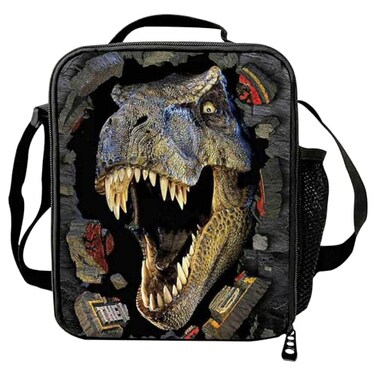 VEEWOW Jurassic Dinosaur Lunch Box School Insulated Lunch Bag For Kids Cooler Bag C946