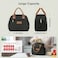 HOMESPON Insulated Lunch Bag for Women Men Adults Lunch Tote with Front Pocket Lunch Box Container Cooler Bag for Work Picnic Black