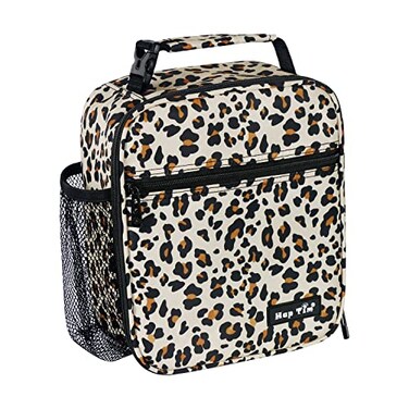 Hap Tim Insulated Lunch Bag Women Reusable Lunch Box for Women Adluts Lunchbox for Office Work Portable Lunchbag Leopard Print18654LP