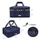 MIER Insulated Double Casserole Carrier Bag for Lasagna Lugger Potluck Parties Picnic Beach Fits 9 x 13 Inches Baking Dish Casserole Dish Expandable Dark Blue