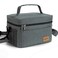 ONFAON Lunch Bag for MenWomen Insulated Reusable Lunch Box Leakproof Cooler Tote Bag Freezable with Adjustable Shoulder Strap for Office Work Picnic BeachGrey
