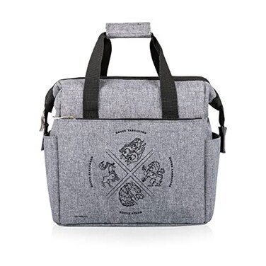 PICNIC TIME Game of Thrones 4 Houses On The Go Lunch Bag Soft Cooler Lunch Box Insulated Lunch Bag Heathered Gray