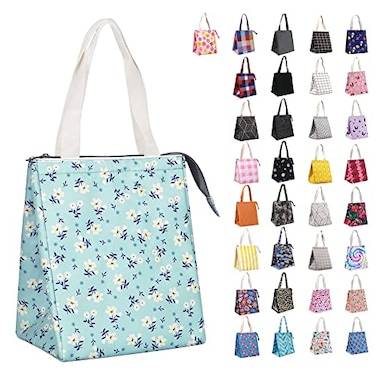 iknoe Insulated Lunch Bag for Women Adults 9L Foldable WideOpen Cooler Bag with Pockets Leakproof Portable for Picnic Office BeachShivering